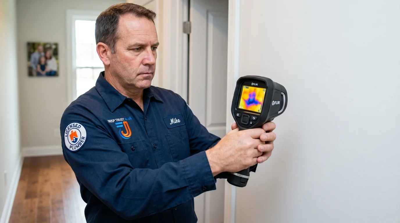 Thermal imaging leak detection by Johns Plumbing LLC in Anniston